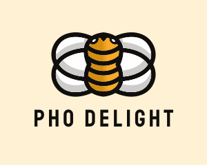 Yellow Bumble Bee  logo design