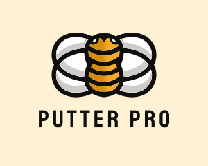 Yellow Bumble Bee  logo design