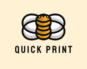 Yellow Bumble Bee  logo design