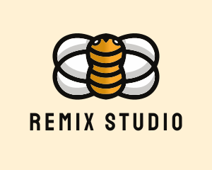 Yellow Bumble Bee  logo design