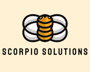 Yellow Bumble Bee  logo design