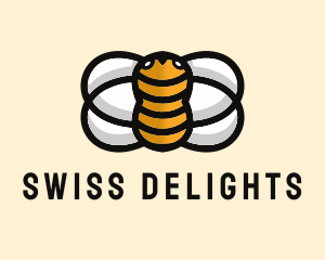 Yellow Bumble Bee  logo design