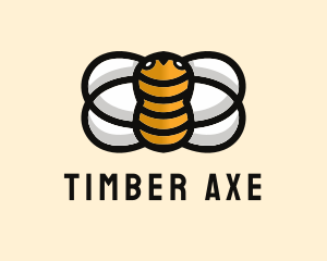 Yellow Bumble Bee  logo design