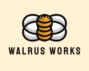 Yellow Bumble Bee  logo design