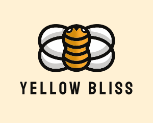 Yellow Bumble Bee  logo design