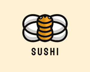 Yellow Bumble Bee  logo design