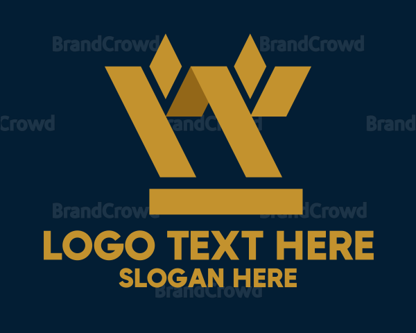 Golden Geometric Barley Logo