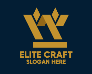 High Quality - Golden Geometric Barley logo design