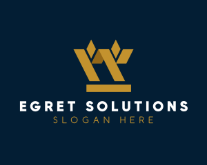 Golden Geometric Barley logo design