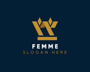 Golden Geometric Barley logo design