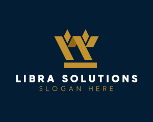 Golden Geometric Barley logo design