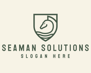 Horse Equestrian Shield logo design