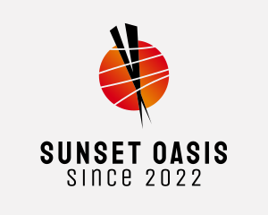 Sunset Oriental Restaurant  logo design