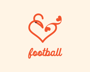 Stylish - Heart Ampersand Lettering logo design