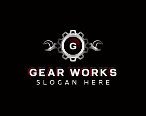 Gear Wrench Mechanic logo design