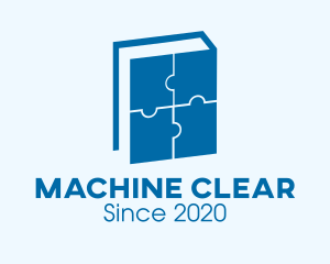 University - Blue Puzzle Book logo design