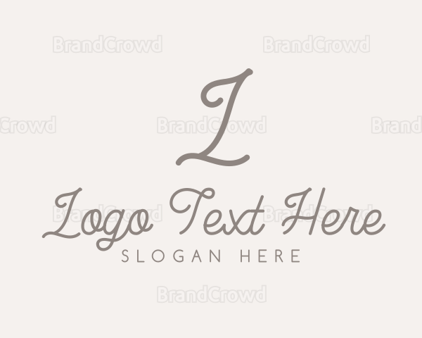 Elegant Feminine Script Logo