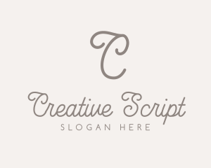 Elegant Feminine Script logo design