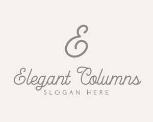 Elegant Feminine Script logo design