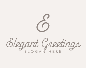 Elegant Feminine Script logo design