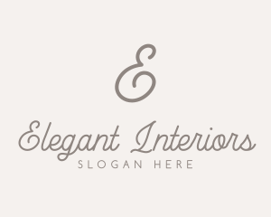 Elegant Feminine Script logo design