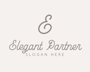 Elegant Feminine Script logo design