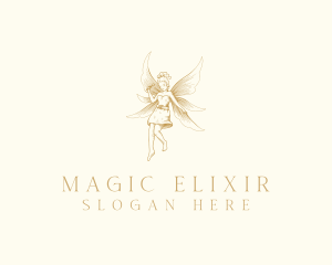 Magical Flying Fairy  logo design