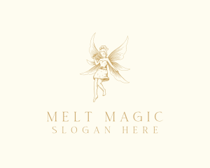 Magical Flying Fairy  logo design