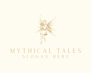 Magical Flying Fairy  logo design