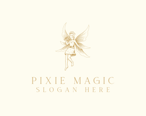 Pixie - Magical Flying Fairy logo design