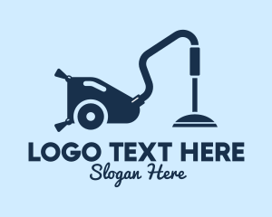 Vacuum Cleaner - Modern Hoover Cleaner logo design