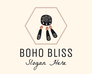 Boho Chic Earring  logo design