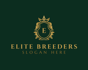 Luxury Royal Crest Shield logo design