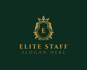 Luxury Royal Crest Shield logo design