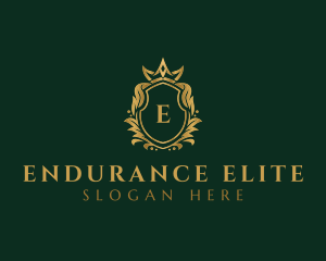 Luxury Royal Crest Shield logo design