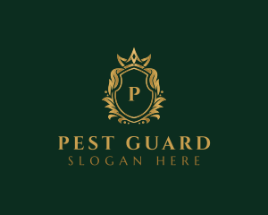 Luxury Royal Crest Shield logo design