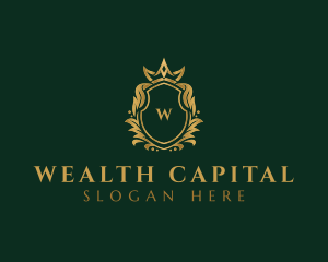 Luxury Royal Crest Shield logo design