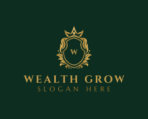 Luxury Royal Crest Shield logo design