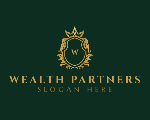 Luxury Royal Crest Shield logo design