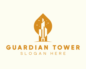 Luxury Sparkling Tower logo design