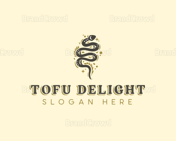 Floral Boho Serpent Logo