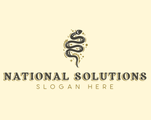 Floral Boho Serpent Logo