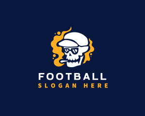 Skull Smoke Hat Logo