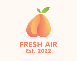 Gradient Tropical Peach logo design