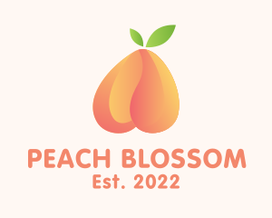 Gradient Tropical Peach logo design