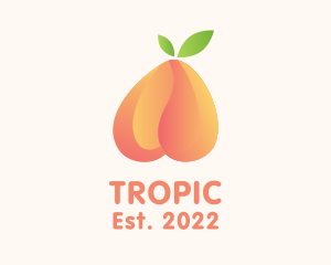 Gradient Tropical Peach logo design