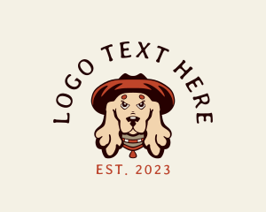 Pet - Cocker Spaniel Dog Hat logo design