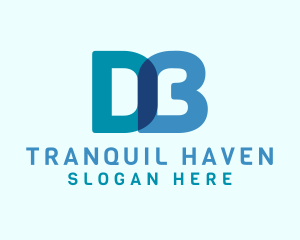 Digital Letter DB Monogram Logo