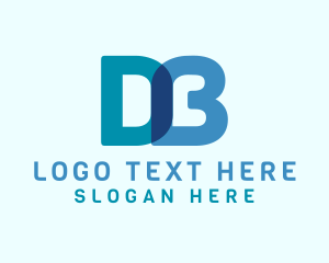 Web Developer - Digital Letter DB Monogram logo design
