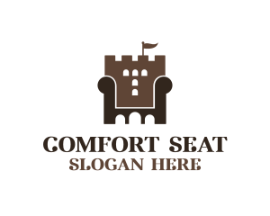 Castle Armchair Furniture  logo design